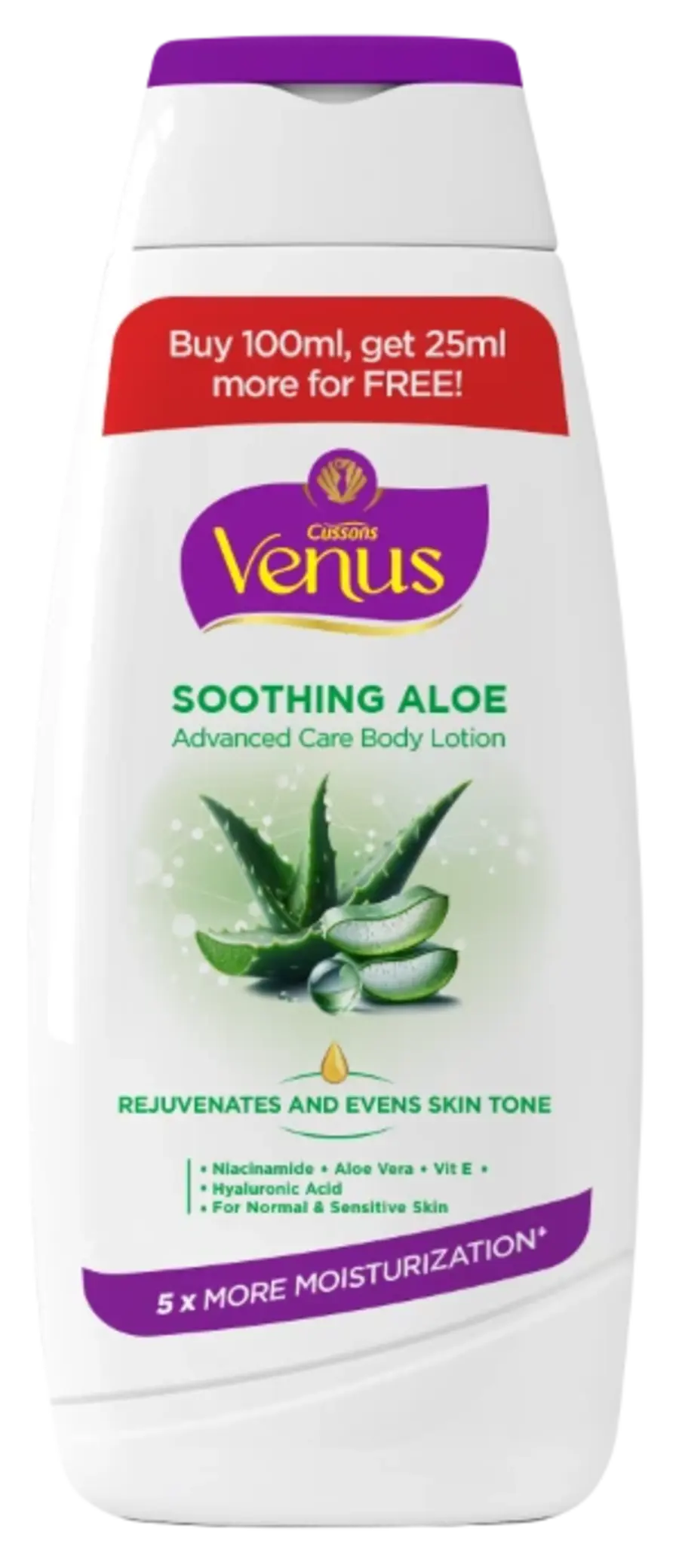 Venus Soothing Aloe Body Lotion 125Ml